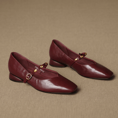 Zyra Leather Flats - Rosalie and Grace