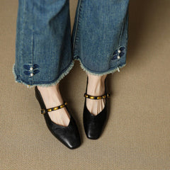 Zyra Leather Flats - Rosalie and Grace