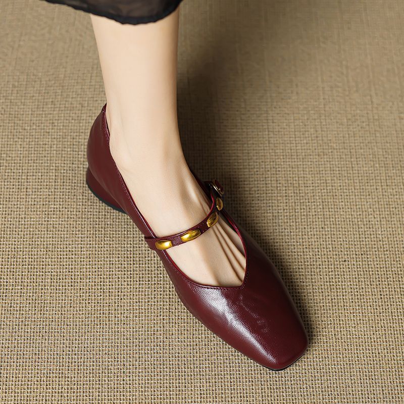 Zyra Leather Flats - Rosalie and Grace